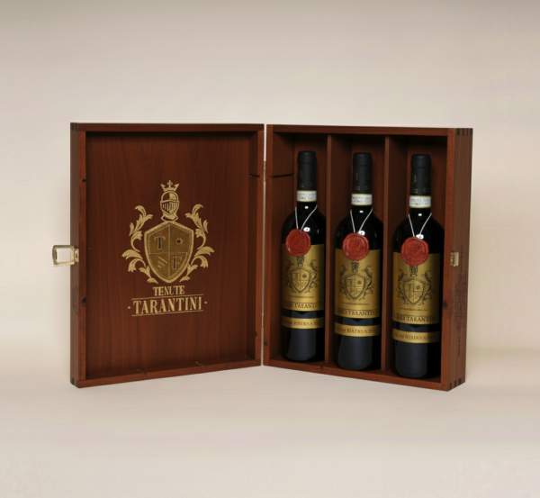 Cassetta Fabio Tarantini DOP Salice Salentino Gran Riserva 2015 3 PZ