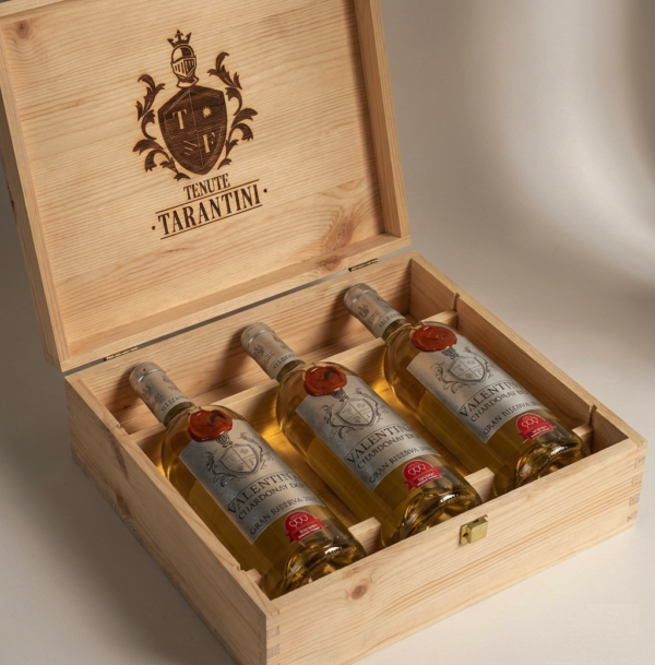 Cassetta Valentina Chardonnay DOP Gran Riserva 2017 3 PZ